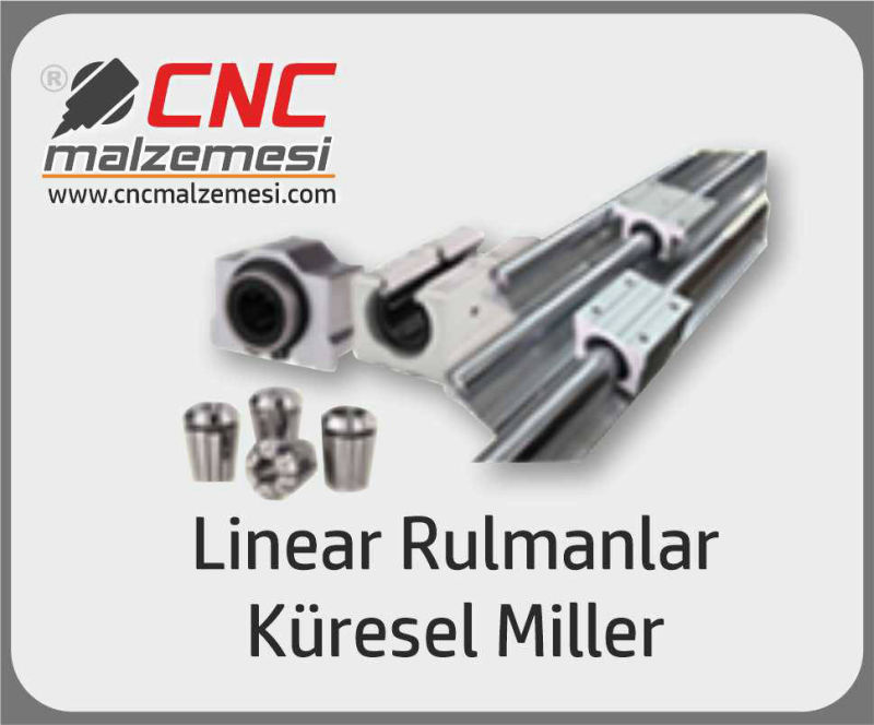 linear-ray-rulman, küresel ray ve arabalar